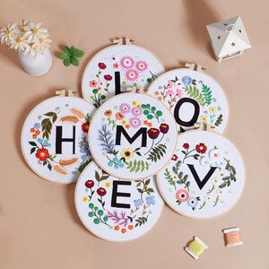 Love Home Embroidery Kit- DIY craft kits- Embroidery Kit- Beginner Embroidery Kit- Modern Embroidery Kit- DIY embroidery kit Valentines Day