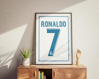 Cristiano Ronaldo Real Madrid Home Shirt 2017-18 Soccer Digital Bundle