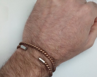 2x Magnetic Copper Tensor/Lakhovsky Coil Bracelet