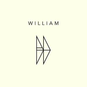May include: A minimalist logo design featuring a geometric shape resembling a stylized letter "W" with the word "WILLIAM" above it.