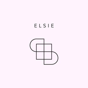 May include: Black and white geometric logo with the word "ELSIE" above it.