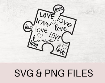 Autism SVG, Autism PNG, Autism Awareness SVG, Cut Files, Autism Printable, Autism Love Svg, Autism Puzzle Svg