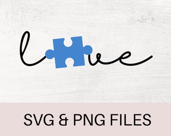 Autism SVG, Autism PNG, Autism Awareness SVG, Cut Files, Autism Printable, Autism Love Svg, Autism Puzzle Svg
