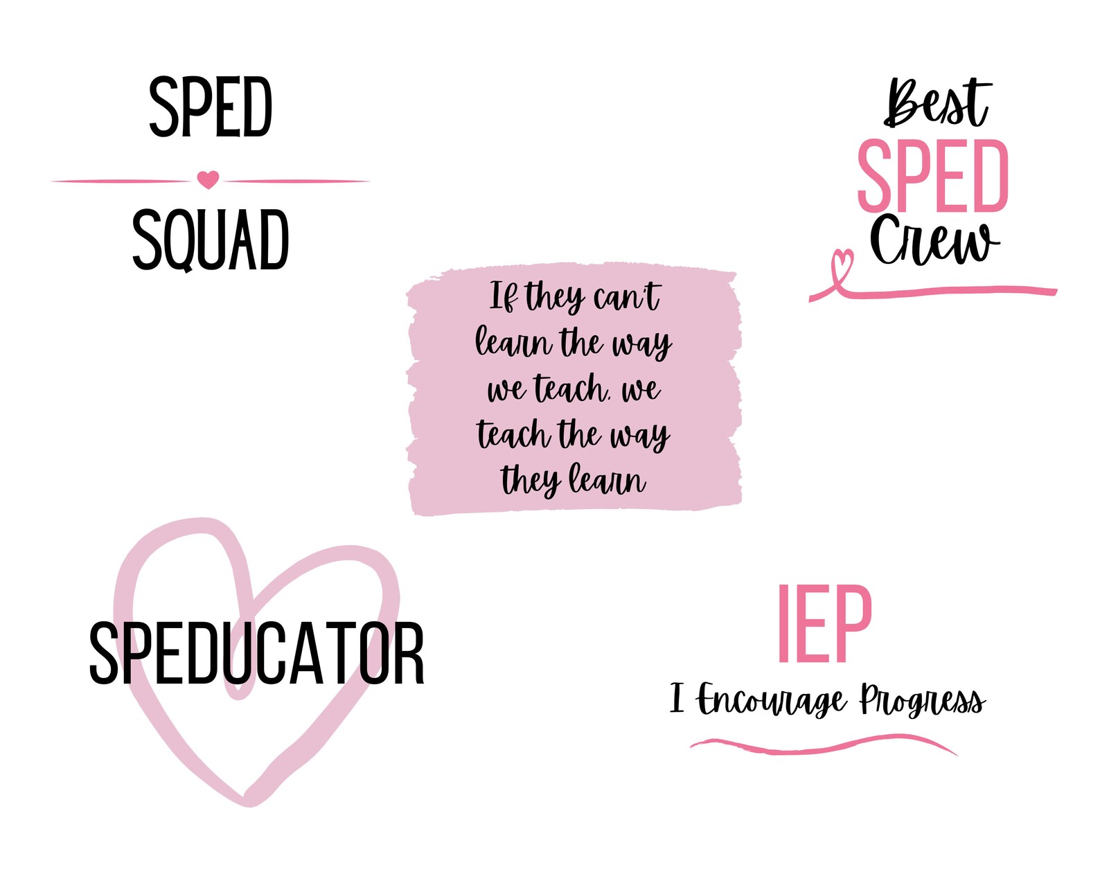 Sped Files Design Special Education Svg Bundle, Cut Files, Education Svg, SPED, Special ...