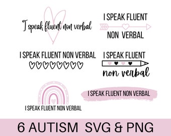 Autism SVG Bundle, Autism Svg, Autism PNG, Autism Awareness SVG, non verbal Svg, Autism Puzzle Svg, Autism mom Svg, Autism Printable, cricut