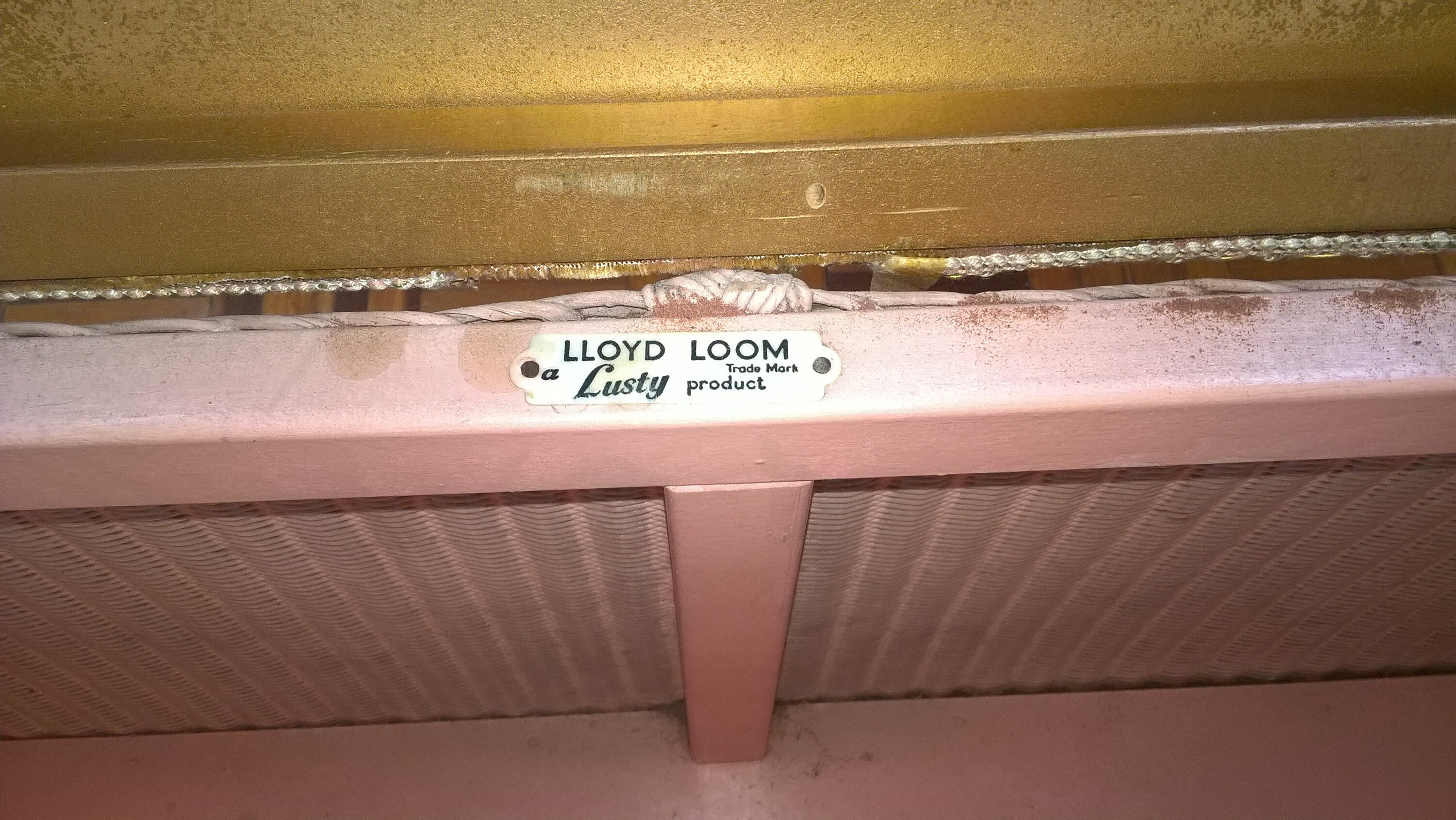 Vintage Lloyd Loom 'Lusty' Ottoman Etsy