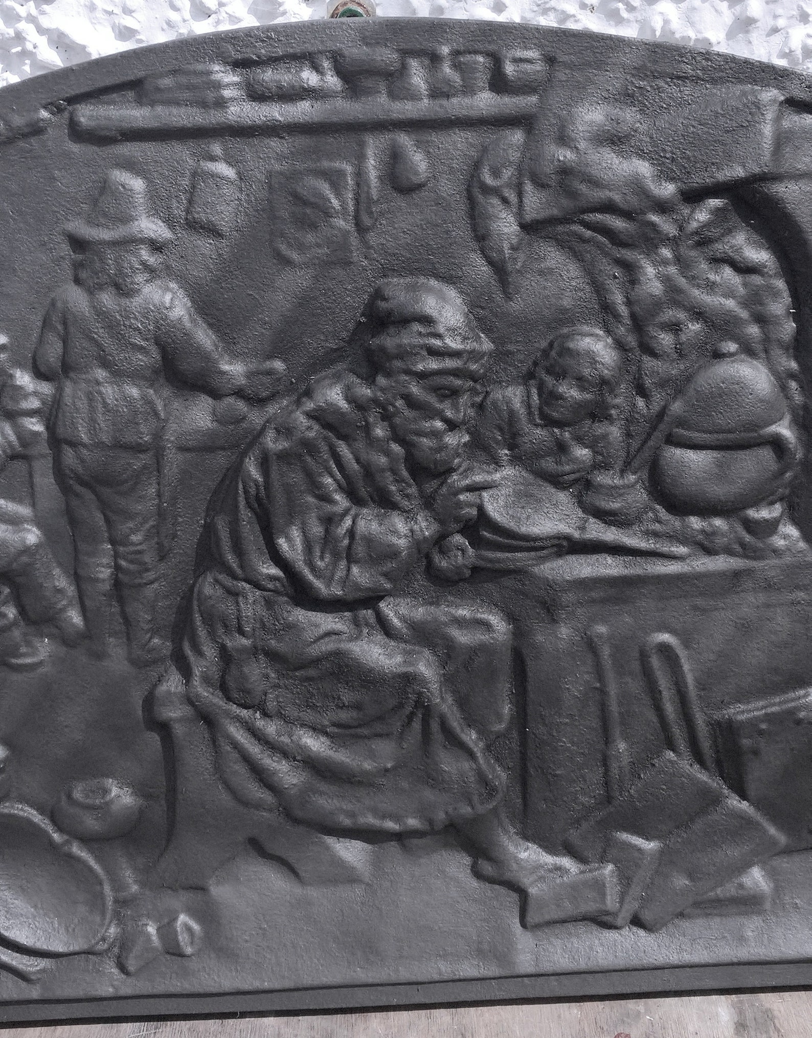 Antique Cast Iron Fireplace Back Plate Etsy UK