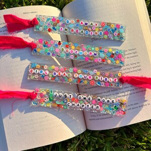 Glitter Resin Bookmarks, Fun Bookmarks, Gift for reader, Teen Bookmarks, Adult Bookmarks
