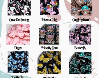 JUNE DROP - Agujas de crochet personalizadas con cuentas, agujas de crochet personalizadas novedosas hechas a pedido