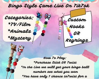 Stick OR Twist Keyring TikTok Live Game