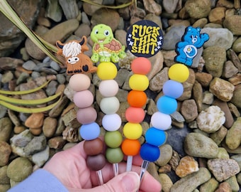 Agujas de crochet personalizadas con cuentas, novedosas agujas de crochet personalizadas hechas a pedido