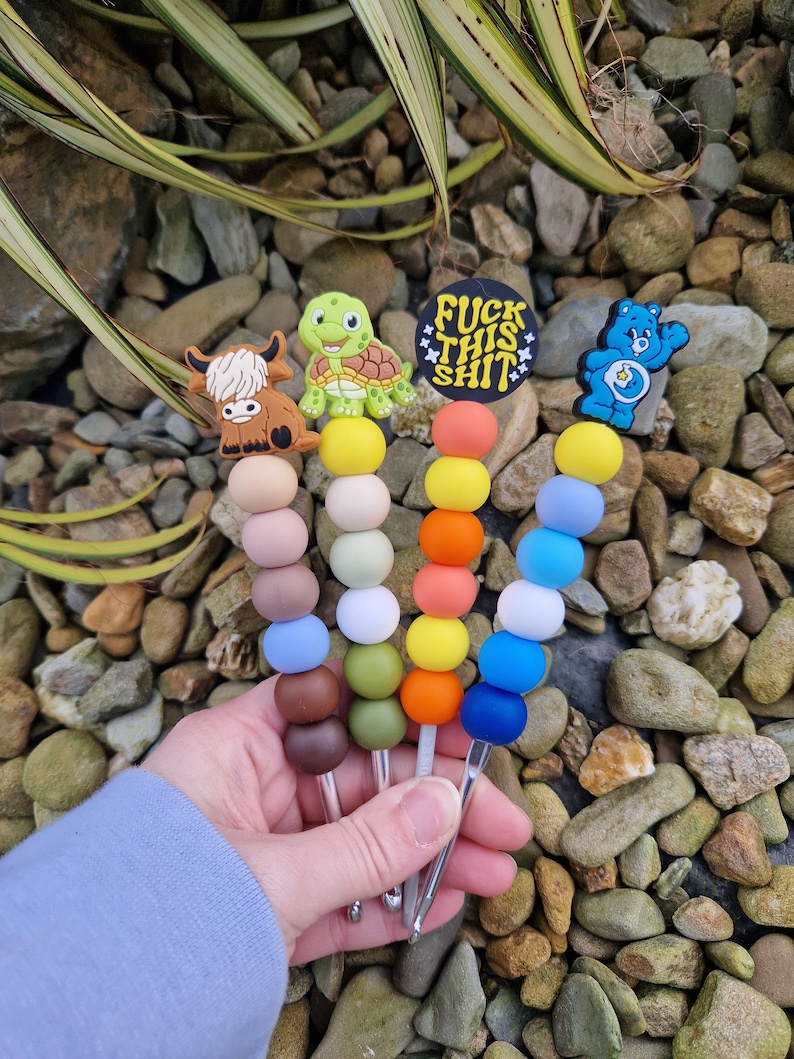 Beaded Custom Crochet Hooks, Novelty Custom Crochet Hooks Made To Order image 1