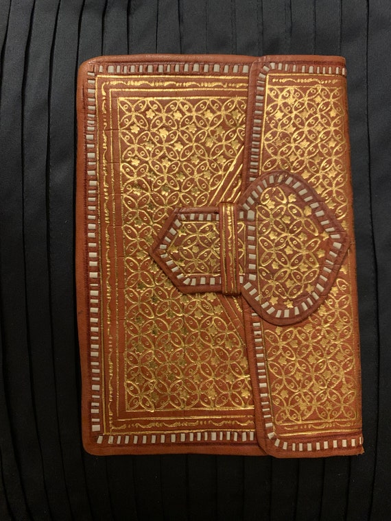 Turkish leather clutch wallet