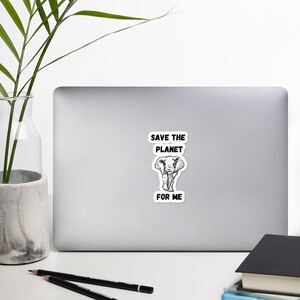 Adesivos sem bolhas do Elephant Save The Planet