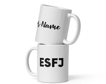 Personalised ESFJ Mug – Myers-Briggs MBTI Coffee Cup | 16 Personalities Gift | Extrovert Psychology Gift Idea