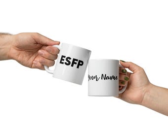 Personalised ESFP Mug – Myers-Briggs MBTI Coffee Cup | 16 Personalities Gift | Extrovert Psychology Gift Idea