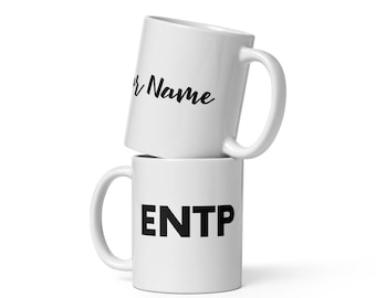 Personalisierte ENTP-Tasse - Myers-Briggs MBTI-Kaffeetasse | 16 Persönlichkeiten Geschenk | Extrovertiert Psychiatrie Geschenkidee