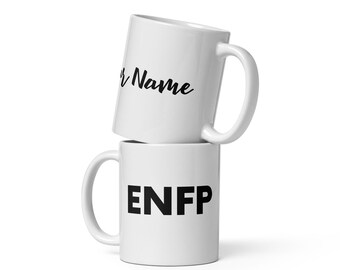 Personalisierte ENFP-Tasse – Myers-Briggs MBTI Coffee Cup | 16 Persönlichkeiten Geschenk | Extrovertiert Psychiatrie Geschenkidee