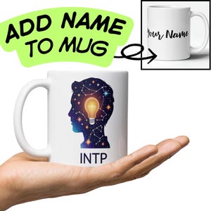 INTP Personalised Coffee Mug – Myers-Briggs MBTI Coffee Cup | 16 Personalities Gift | Introvert Psychology Gift Idea