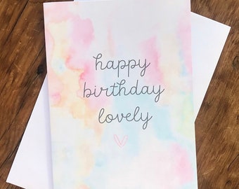 Happy Birthday Lovely | Happiest of Birthdays | Happy Bday | Happy Birthday Card | Birthday Card | Lovely Friend | Love You | Cute Card