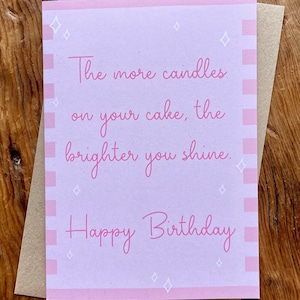 Happy Birthday | Age Birthday | Birthday Girl | Birthday Boy | Birthday Present | Best Seller | Milestone Birthday | Pretty Card