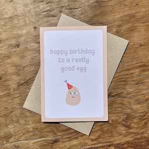 Geburtstagskarte | Punny Karte | Alles Gute zum Geburtstag | Lustige Geburtstagskarte | Gutes Ei | Happy Bday | Eierwärmer | Geburtstagsgeschenk | Von und zu Karten