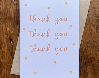 Thank You Card | Thank you Friend | Thanks Teacher | Great Friend | Best Educator | Parents Card | Family Love | Grateful Card
