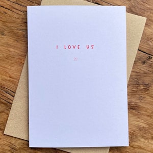 Ich Liebe Uns |  Ich Liebe Dich | Jubiläum | Liebe Karte | Hochzeitstag | Mein Valentinsgruß | Valentinstag Karte | Valentinstag Karte | Von und zu Karten