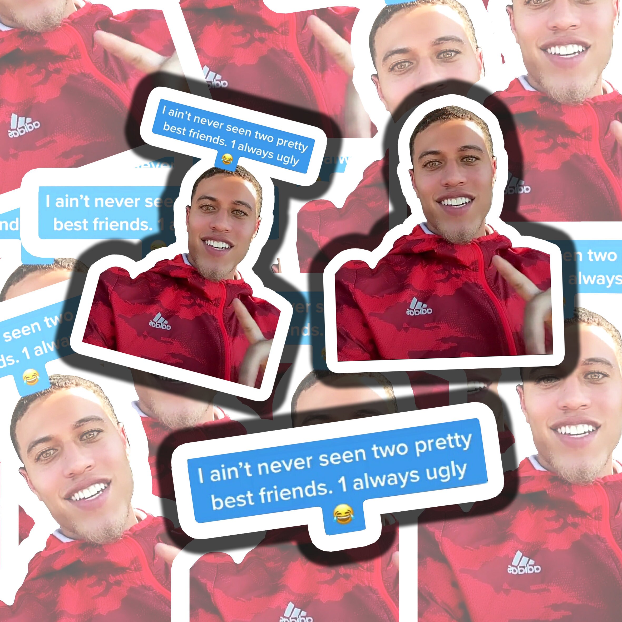 I Ain T Never Seen Two Pretty Best Friends 3pcs 3in Etsy