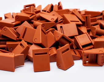 Orange ABS Plastic Cam Lock Lever Buckle 1.15" H x 0.84" W