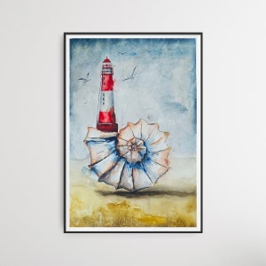 DIPINTO ORIGINALE ad acquarello. Cuore of oceano 3