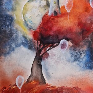 Baloons Breath. Acquarello su carta