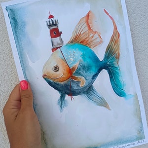 PESCIOLINO con il FARO. A4