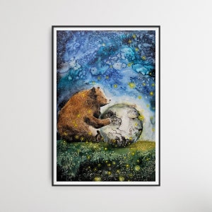 DIPINTO ORIGINALE ad acquarello. The Magic of night
