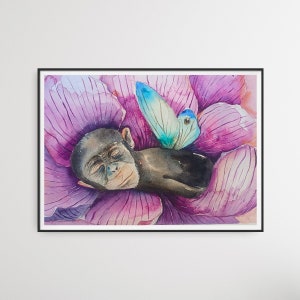 Le singe endormi. A4