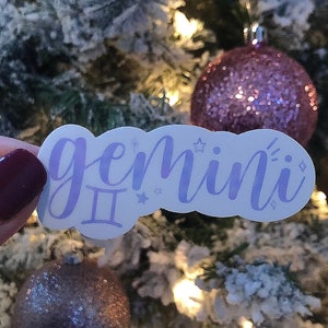 Sticker zodiaque Gémeaux | autocollant d'astrologie | Horoscope | Constellation | Autocollant imperméable