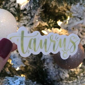 Taurus Zodiac Sticker | Astrology Sticker | Horoscope | Waterproof Sticker