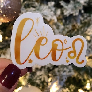 Leo Zodiac Sticker | Astrology Sticker | Horoscope | Waterproof Sticker