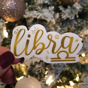 Autocollant du zodiaque Balance | autocollant d'astrologie | Horoscope | Sticker imperméable | Sticker pour ordinateur portable