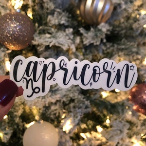 Capricorn Zodiac Sticker | Astrology Sticker | Horoscope | Waterproof Sticker