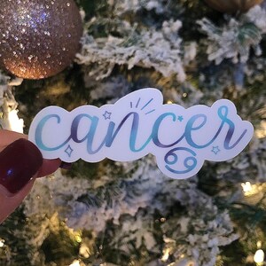 Cancer Zodiac Sticker | Astrology Sticker | Horoscope | Waterproof Sticker