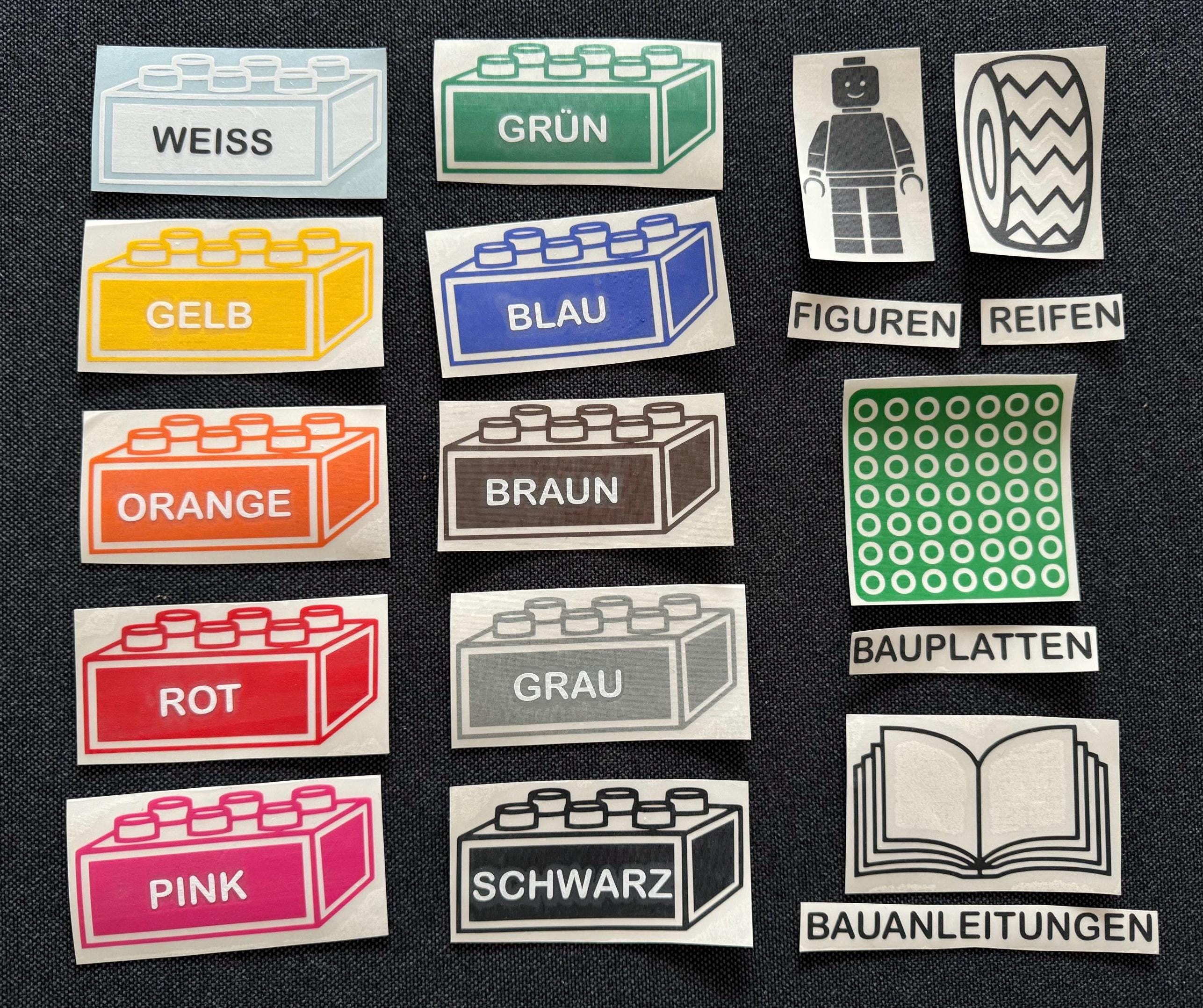 Sticker Sticker Building Blocks Sorting for E.g. Ikea Trofast Boxes ...