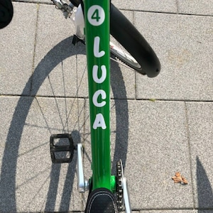 Namens Aufkleber für Woom Fahrrad Kinder Beschriftung Personalisierung Sticker Bild 7