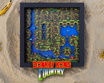 Donkey Kong Country (Coral Capers) - 3D Shadowbox