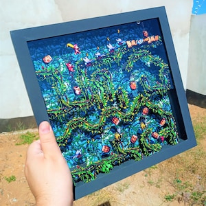 Donkey Kong Country 2 (Bramble Blast) - 3D Shadowbox