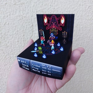 Chrono Trigger (Magus Battle) - 3D Cube Diorama