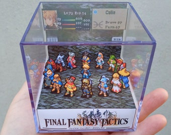 Final Fantasy Tactics (Job selection screen) - 3D Cube Diorama