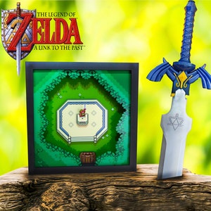 The Legend of Zelda - A Link to the Past (Master Sword) - 3D Shadowbox