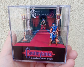Castlevania Symphony of the Night - Diorama cubo 3D