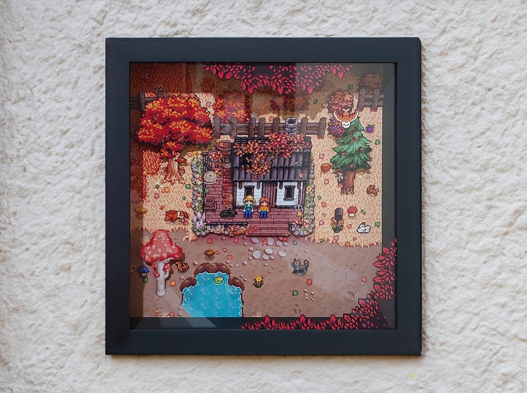 Stardew Valley cozy Fall Custom Sprites 3D Shadowbox - Etsy Australia